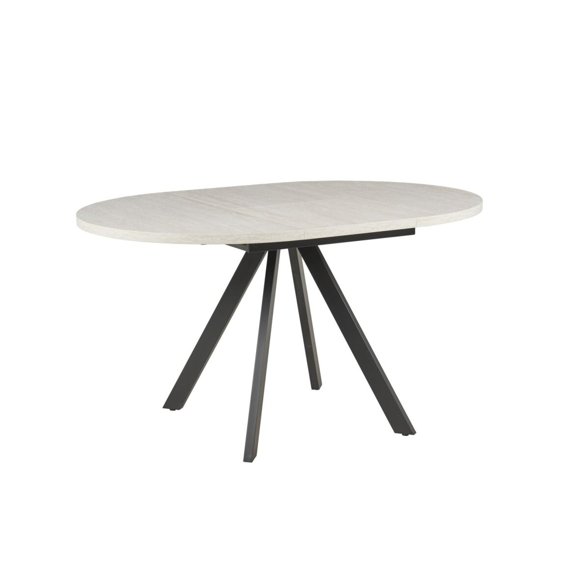 Išskleidžiamas valgomojo stalas RONDO 100-140x100 cm, šviesiai pilka 1 Išskleidžiamas valgomojo stalas RONDO 100-140x100 cm, šviesiai pilka 1
