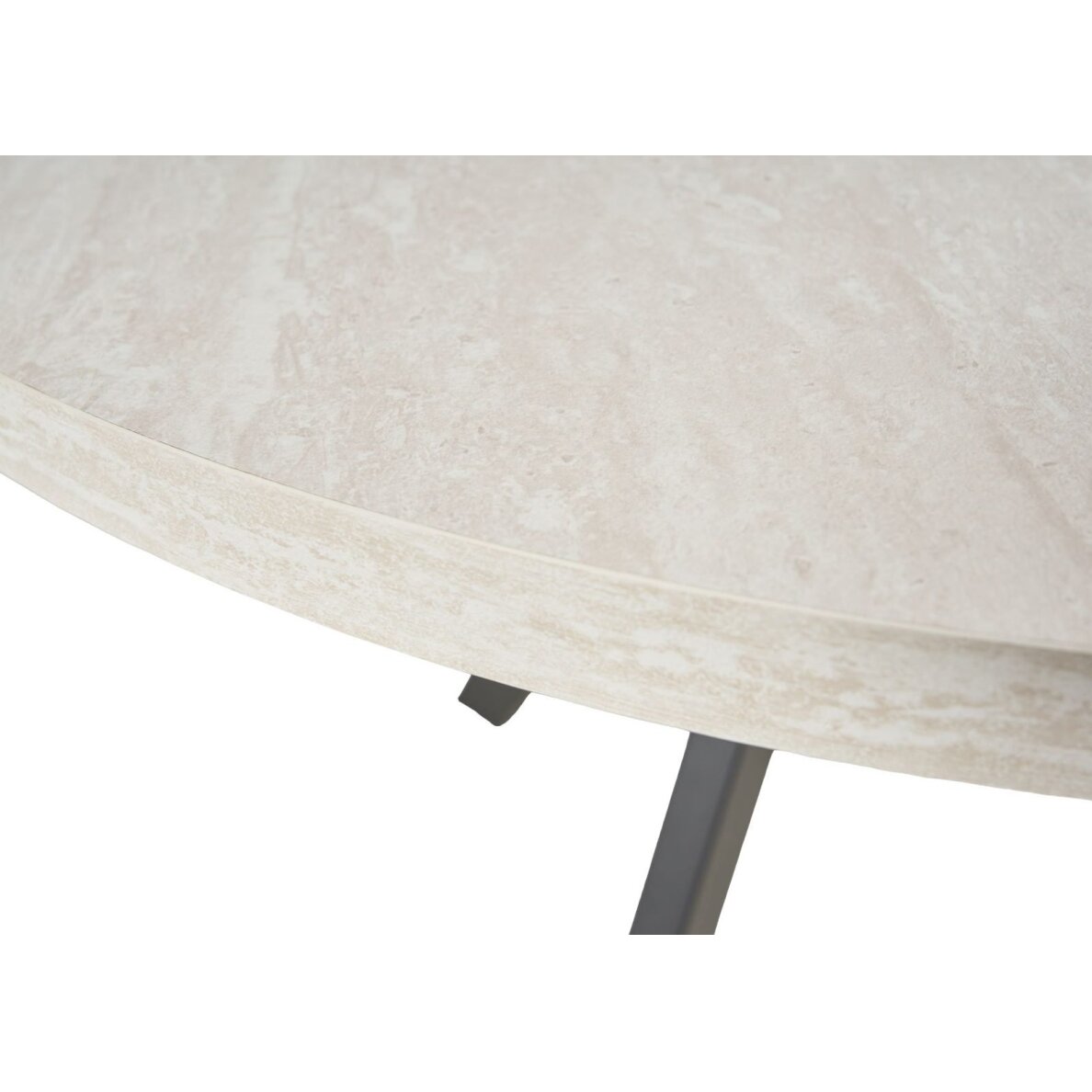 Išskleidžiamas valgomojo stalas RONDO 100-140x100 cm, šviesiai pilka 3 Išskleidžiamas valgomojo stalas RONDO 100-140x100 cm, šviesiai pilka 3