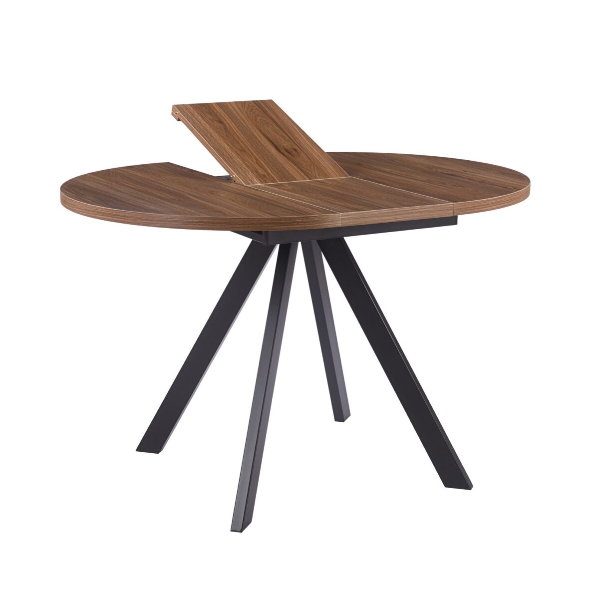 Išskleidžiamas valgomojo stalas RONDO 90-120x90 cm, tamsus ąžuolas 2 Išskleidžiamas valgomojo stalas RONDO 90-120x90 cm, tamsus ąžuolas 2