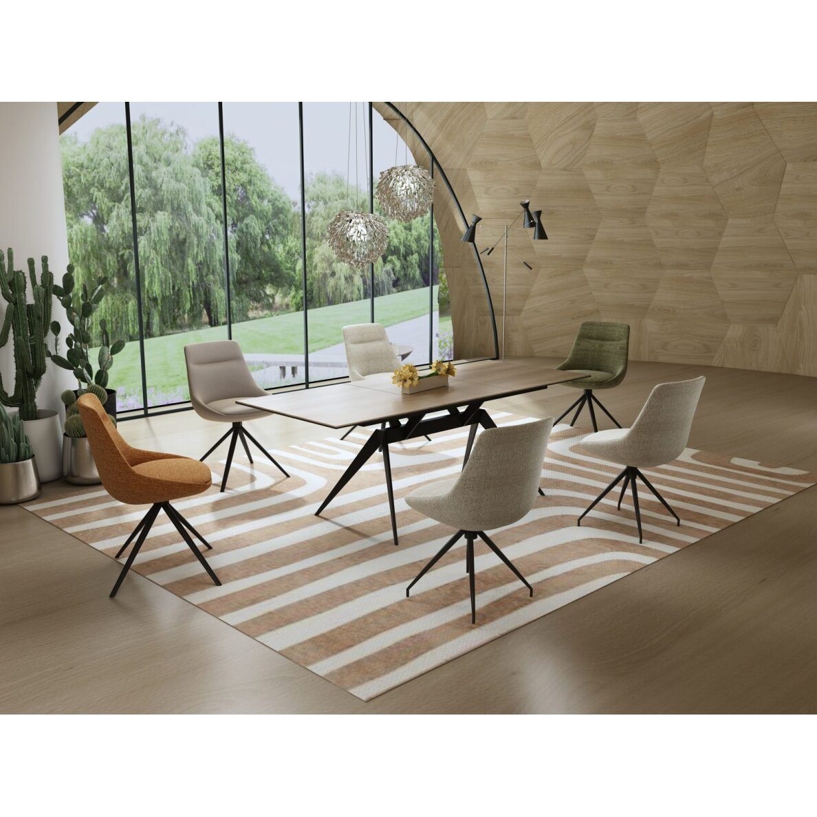 Išskleidžiamas valgomojo stalas TURS 140-180x90 cm, medžio raštas 5 Išskleidžiamas valgomojo stalas TURS 140-180x90 cm, medžio raštas 5
