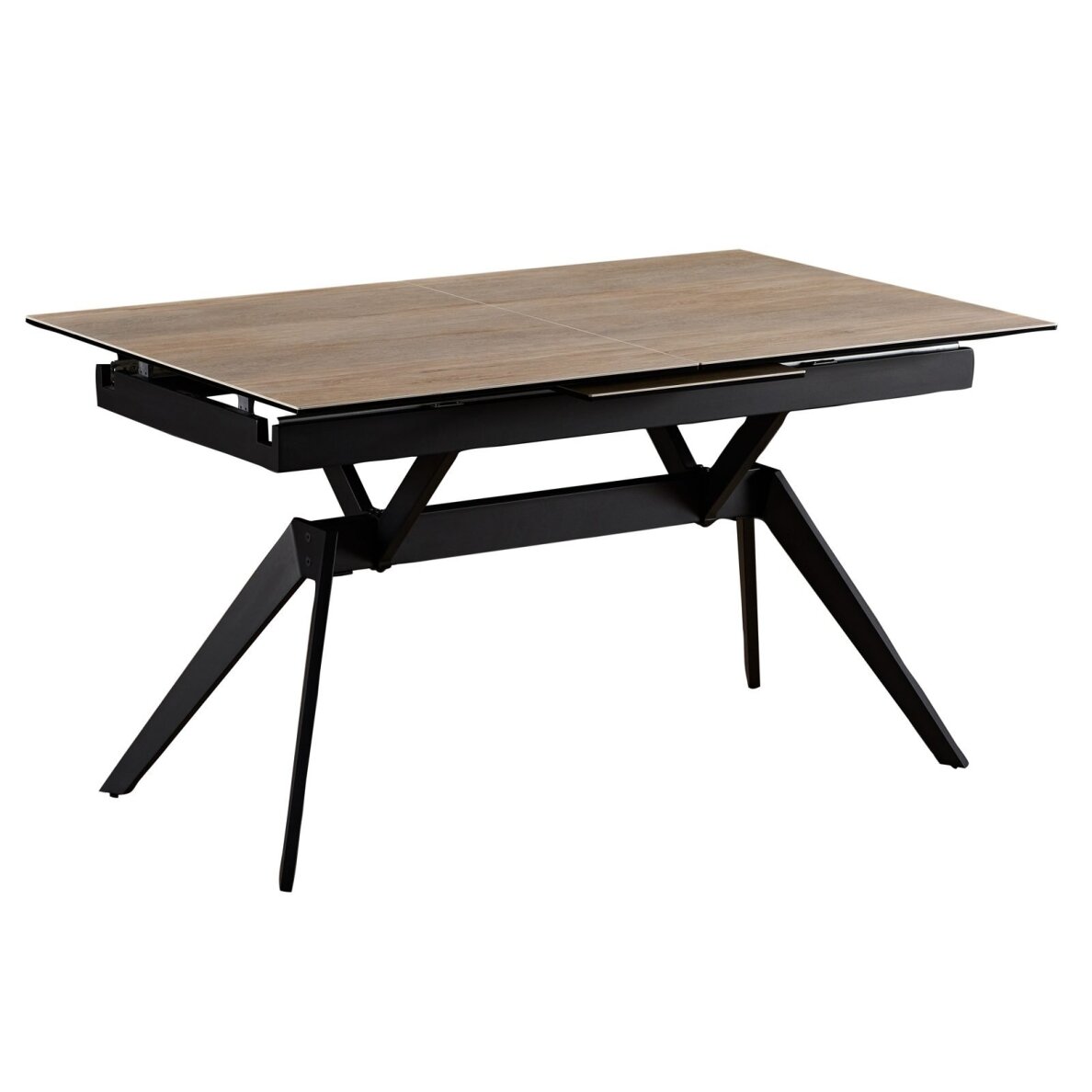 Išskleidžiamas valgomojo stalas TURS 140-180x90 cm, medžio raštas Išskleidžiamas valgomojo stalas TURS 140-180x90 cm, medžio raštas