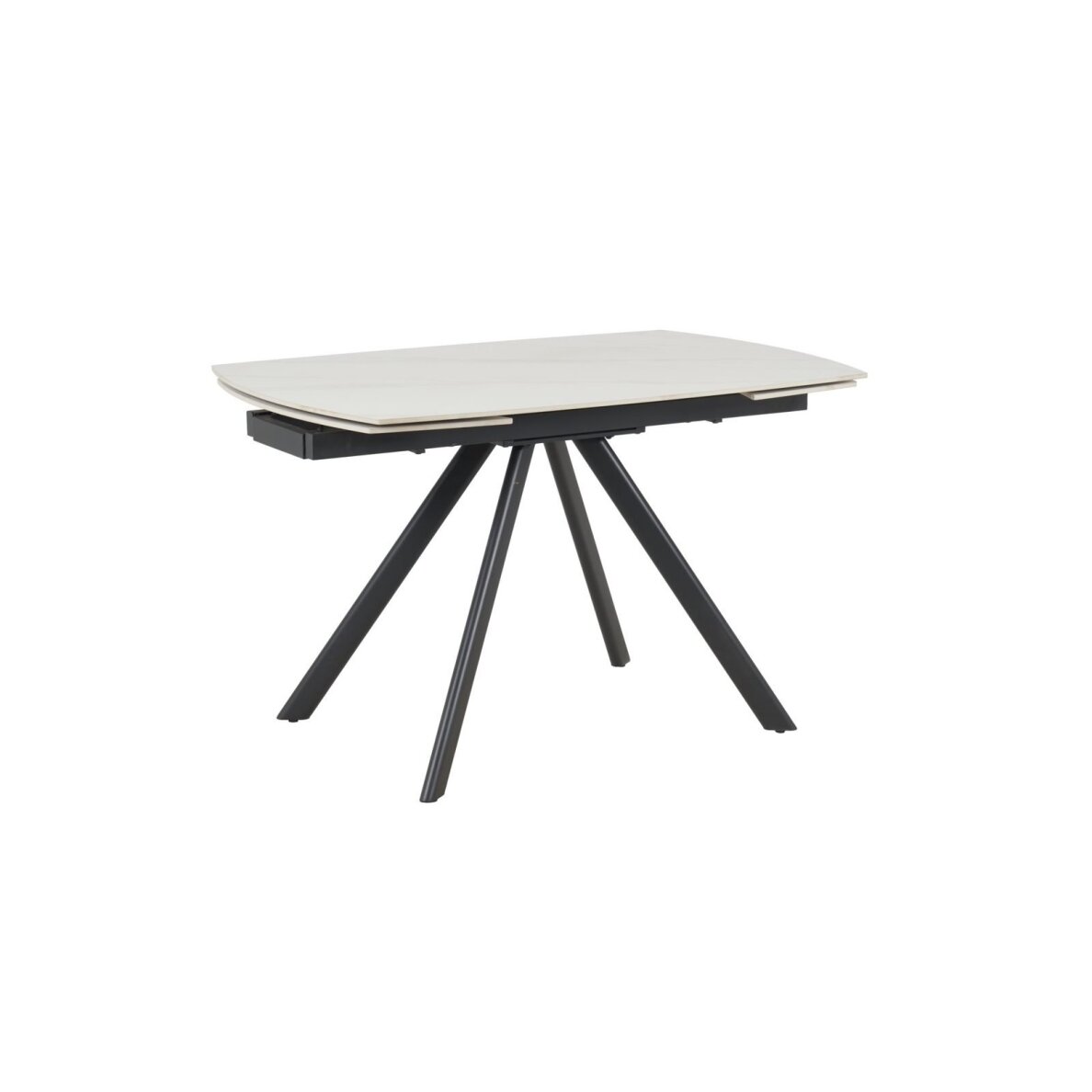 Išskleidžiamas valgomojo stalas URSA 125-180x80 cm, matinis baltas marmuras 1 Išskleidžiamas valgomojo stalas URSA 125-180x80 cm, matinis baltas marmuras 1