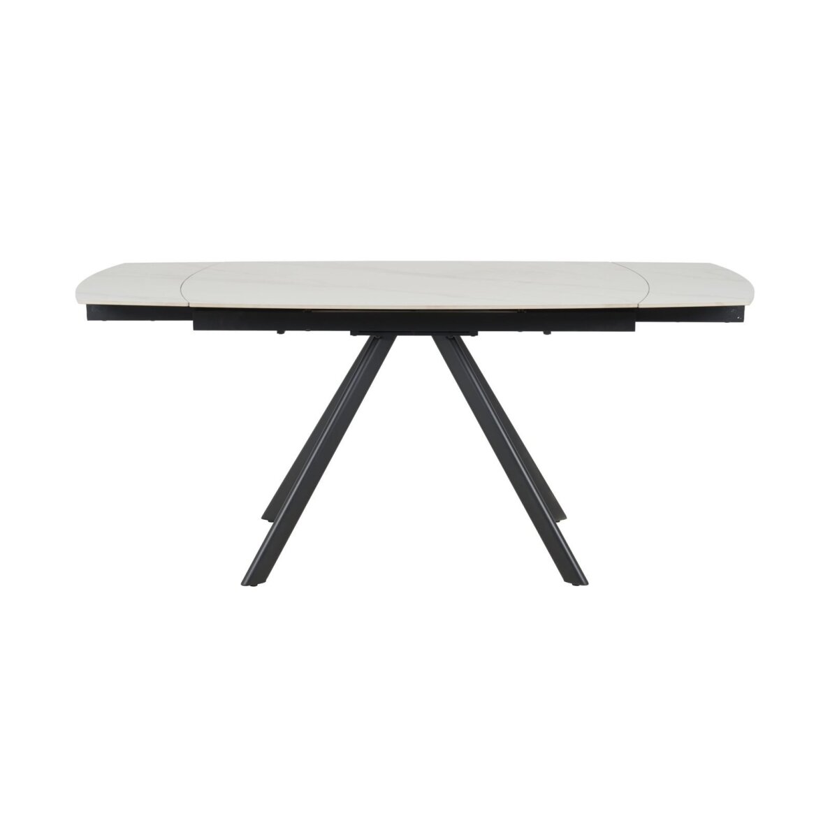 Išskleidžiamas valgomojo stalas URSA 125-180x80 cm, matinis baltas marmuras 2 Išskleidžiamas valgomojo stalas URSA 125-180x80 cm, matinis baltas marmuras 2