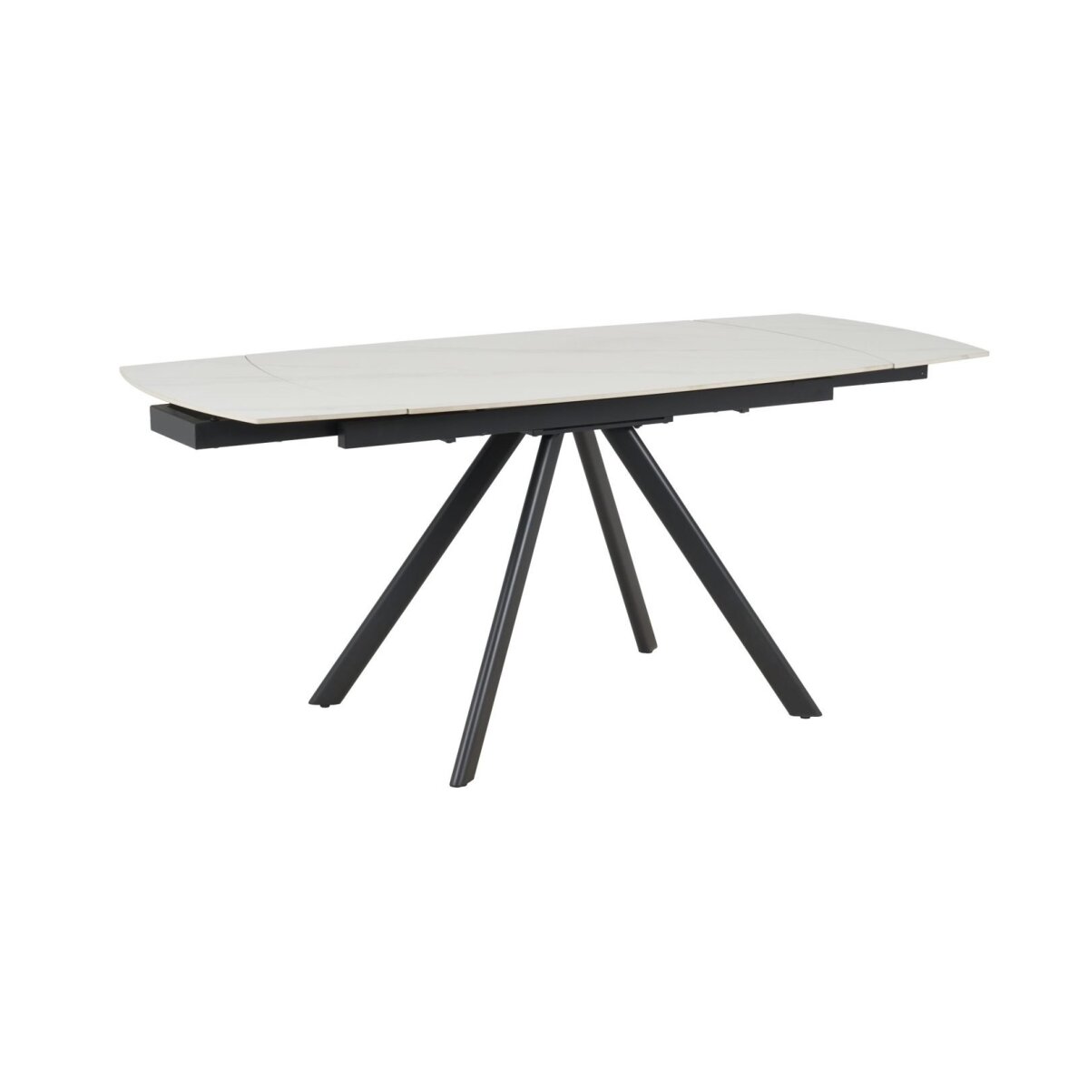 Išskleidžiamas valgomojo stalas URSA 125-180x80 cm, matinis baltas marmuras 3 Išskleidžiamas valgomojo stalas URSA 125-180x80 cm, matinis baltas marmuras 3