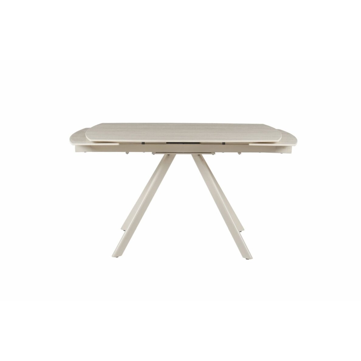 Išskleidžiamas valgomojo stalas URSA 125-180x80 cm, matinis tamsus travertinas, pilkos kojos 1