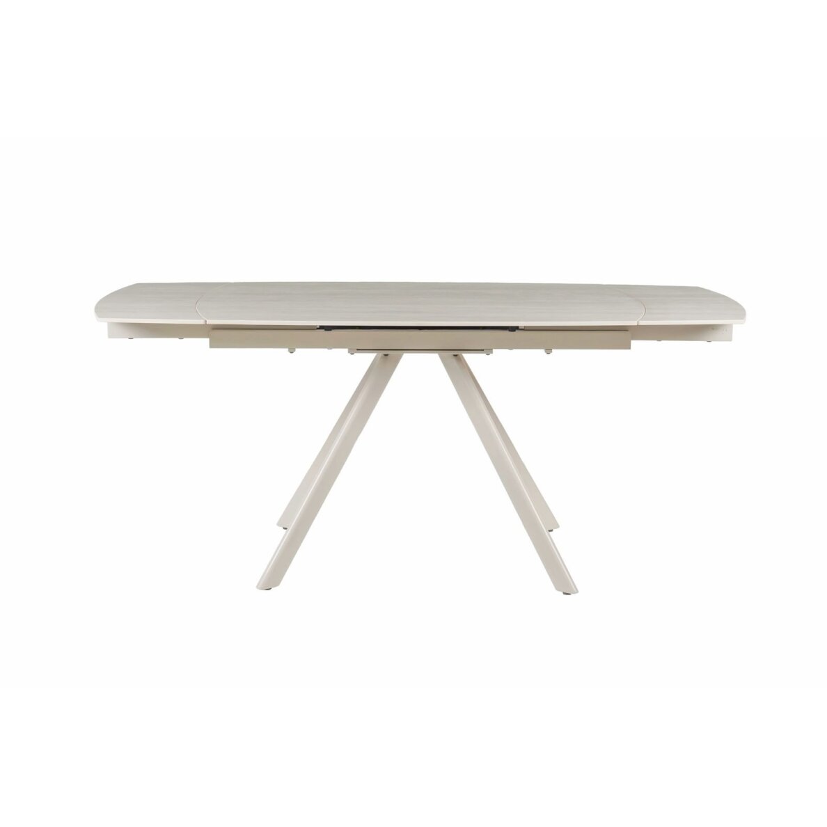Išskleidžiamas valgomojo stalas URSA 125-180x80 cm, matinis tamsus travertinas, pilkos kojos 2