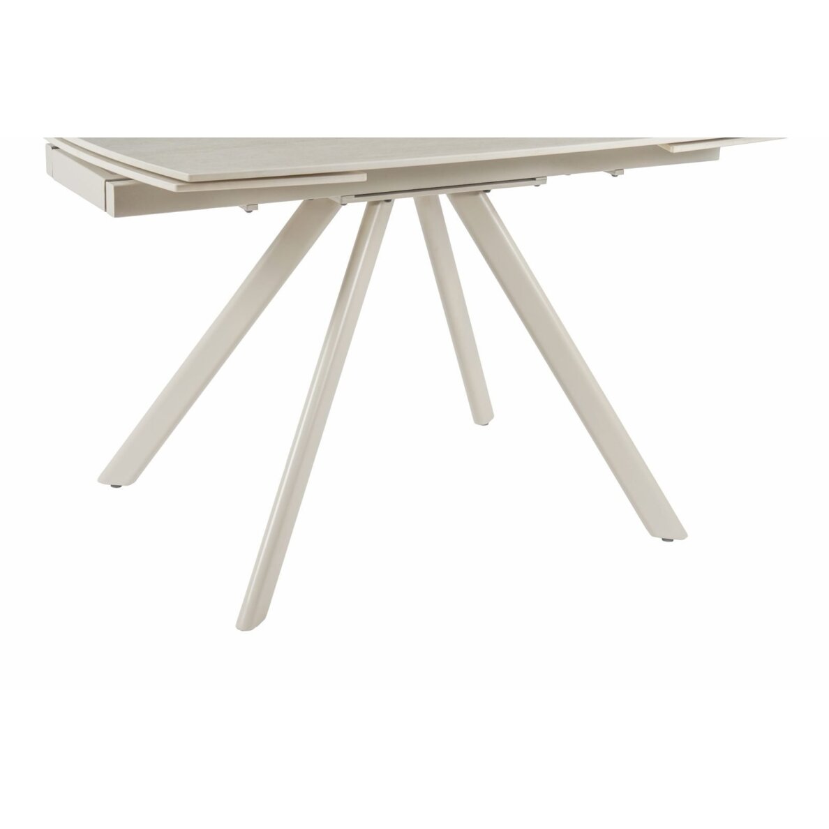 Išskleidžiamas valgomojo stalas URSA 125-180x80 cm, matinis tamsus travertinas, pilkos kojos 4 Išskleidžiamas valgomojo stalas URSA 125-180x80 cm, matinis tamsus travertinas, pilkos kojos 4