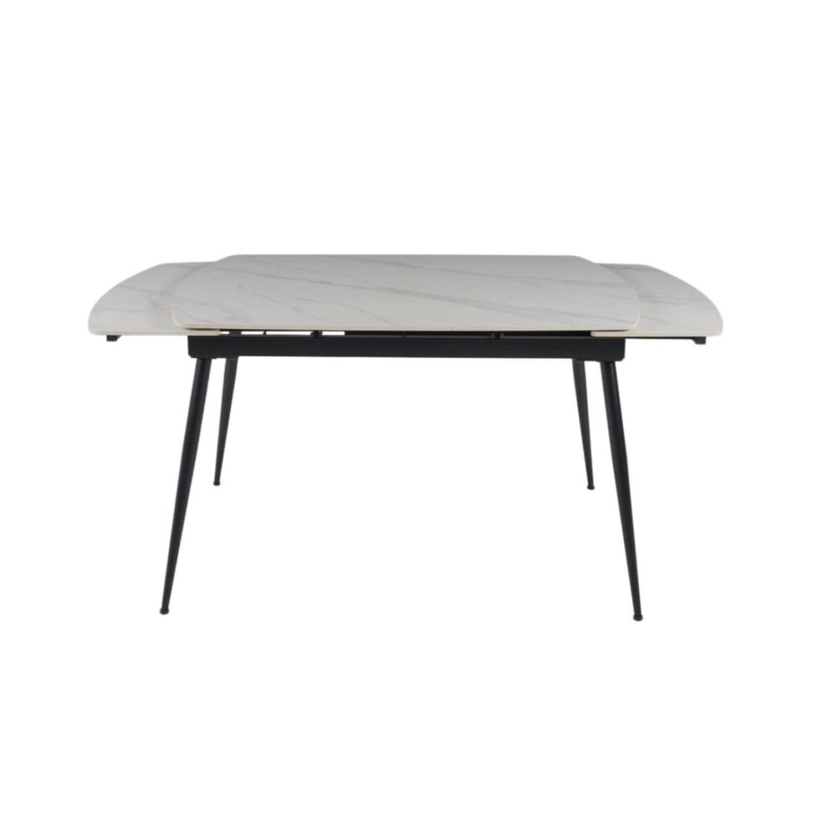 Išskleidžiamas valgomojo stalas VELA 110-170x75 cm, matinis baltas marmuras 4 Išskleidžiamas valgomojo stalas VELA 110-170x75 cm, matinis baltas marmuras 4