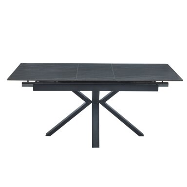 Išskleidžiamas stalas (pilkas mat) 140(180)x85