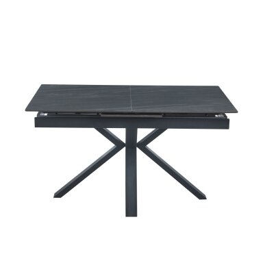 Išskleidžiamas stalas (pilkas mat) 140(180)x85