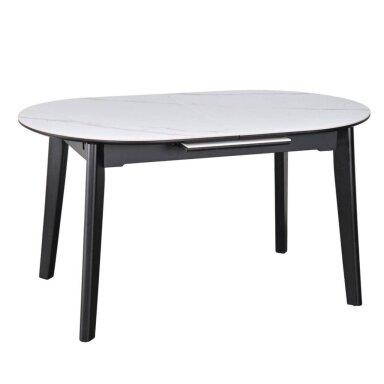 Išskleidžiamas valgomojo stalas ARES 140-180x85 cm, matinė balta Išskleidžiamas valgomojo stalas ARES 140-180x85 cm, matinė balta