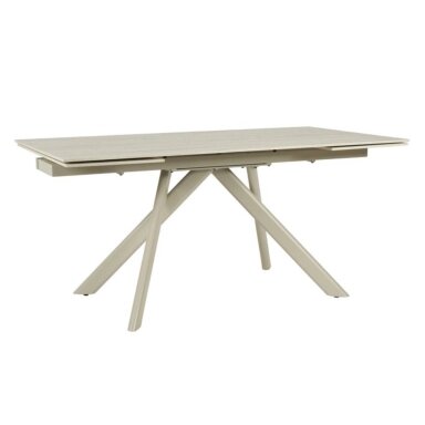 Išskleidžiamas valgomojo stalas CALISTO 160-240x90 cm, matinė smėlio (camel)