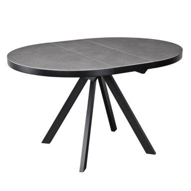 Išskleidžiamas valgomojo stalas LIBRA 100-130x100 cm, matinė pilka