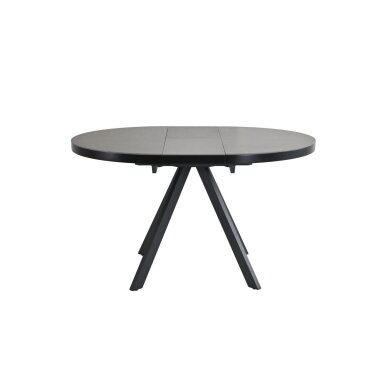 Išskleidžiamas valgomojo stalas LIBRA 100-130x100 cm, matinė šviesiai pilka