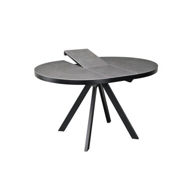 Išskleidžiamas valgomojo stalas LYRA 120-160x120 cm, matinė pilka