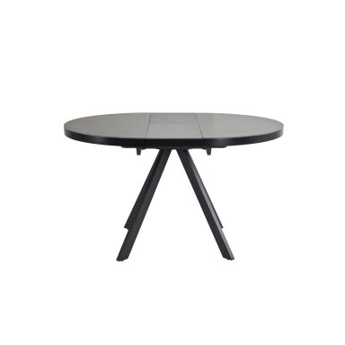 Išskleidžiamas valgomojo stalas LYRA 120-160x120 cm, matinė šviesiai pilka