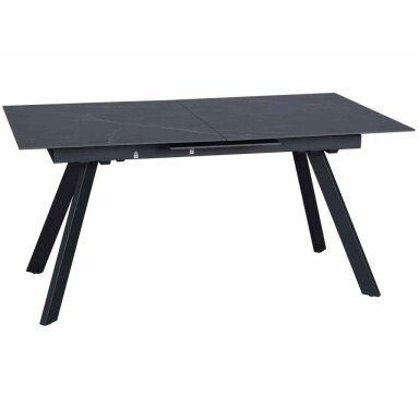 Išskleidžiamas valgomojo stalas MARS 160-205x90 cm, juoda