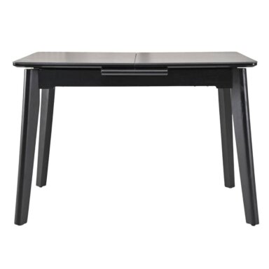 Išskleidžiamas valgomojo stalas OSTEN 120-160x80 cm, matinė juoda Išskleidžiamas valgomojo stalas OSTEN 120-160x80 cm, matinė juoda