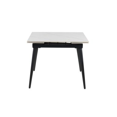 Išskleidžiamas valgomojo stalas REEF 90-140x70 cm, matinis baltas marmuras Išskleidžiamas valgomojo stalas REEF 90-140x70 cm, matinis baltas marmuras