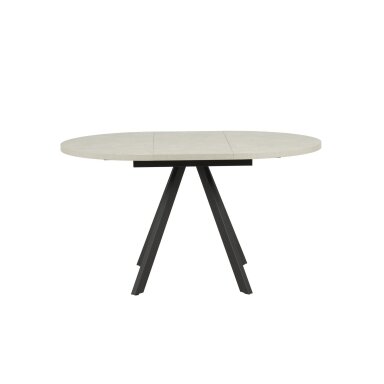 Išskleidžiamas valgomojo stalas RONDO 100-140x100 cm, pilka