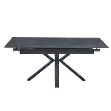 Išskleidžiamas stalas (pilkas mat) 140(180)x85 1