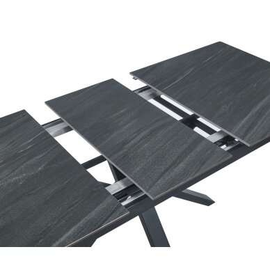 Išskleidžiamas stalas (pilkas mat) 140(180)x85 2 Išskleidžiamas stalas (pilkas mat) 140(180)x85 2