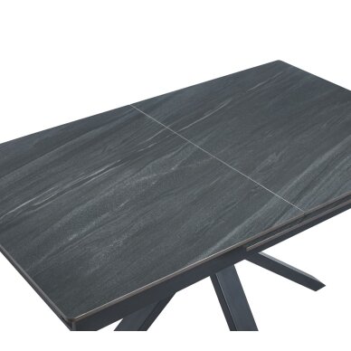 Išskleidžiamas stalas (pilkas mat) 140(180)x85 5