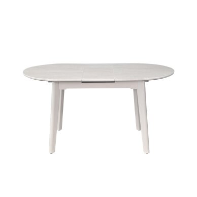 Išskleidžiamas valgomojo stalas ARES 120-150x85 cm, auksinis travertinas, pilkos kojos 1 Išskleidžiamas valgomojo stalas ARES 120-150x85 cm, auksinis travertinas, pilkos kojos 1
