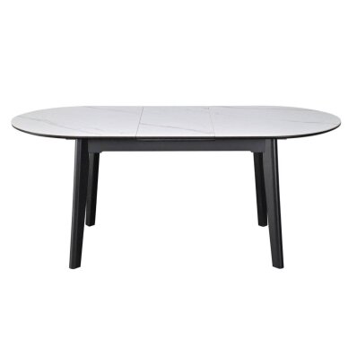 Išskleidžiamas valgomojo stalas ARES 140-180x85 cm, matinė balta 3 Išskleidžiamas valgomojo stalas ARES 140-180x85 cm, matinė balta 3