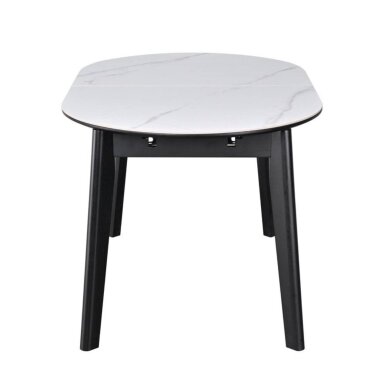 Išskleidžiamas valgomojo stalas ARES 140-180x85 cm, matinė balta 4 Išskleidžiamas valgomojo stalas ARES 140-180x85 cm, matinė balta 4