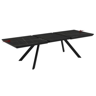 Išskleidžiamas valgomojo stalas CORIN 200-255x100 cm, matinė Sonata 3
