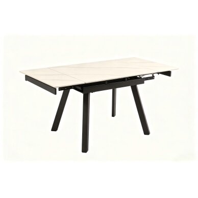 Išskleidžiamas valgomojo stalas DART 90-150x80 cm, matinė balta 3