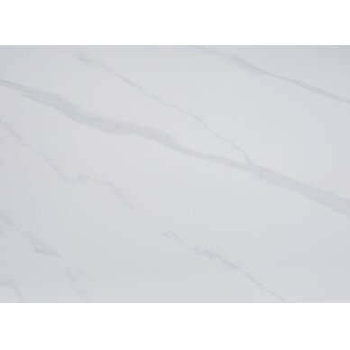 Išskleidžiamas valgomojo stalas DOVE 100-160x80 cm, matinė balta 4 Išskleidžiamas valgomojo stalas DOVE 100-160x80 cm, matinė balta 4