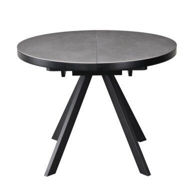 Išskleidžiamas valgomojo stalas LIBRA 100-130x100 cm, matinė pilka 2 Išskleidžiamas valgomojo stalas LIBRA 100-130x100 cm, matinė pilka 2