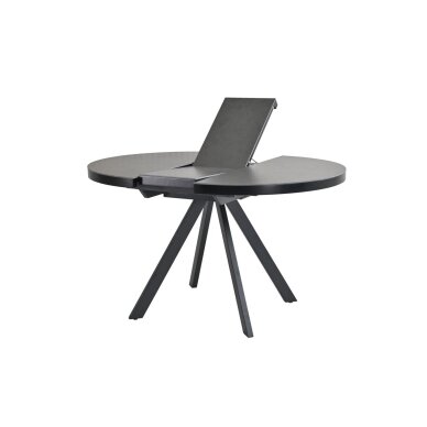 Išskleidžiamas valgomojo stalas LIBRA 100-130x100 cm, matinė šviesiai pilka 3