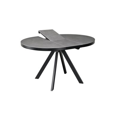 Išskleidžiamas valgomojo stalas LYRA 120-160x120 cm, matinė pilka 1 Išskleidžiamas valgomojo stalas LYRA 120-160x120 cm, matinė pilka 1