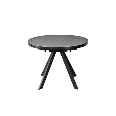 Išskleidžiamas valgomojo stalas LYRA 120-160x120 cm, matinė pilka