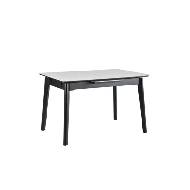 Išskleidžiamas valgomojo stalas OSTEN 120-160x80 cm, matinė balta 3