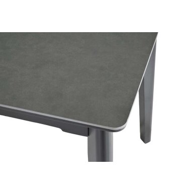 Išskleidžiamas valgomojo stalas OSTEN 120-160x80 cm, matinė tamsiai pilka 5