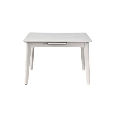 Išskleidžiamas valgomojo stalas OSTEN 140-180x80 cm, auksinis travertinas, pilkos kojos 1 Išskleidžiamas valgomojo stalas OSTEN 140-180x80 cm, auksinis travertinas, pilkos kojos 1