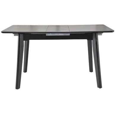 Išskleidžiamas valgomojo stalas OSTEN 140-180x80 cm, matinė juoda 2 Išskleidžiamas valgomojo stalas OSTEN 140-180x80 cm, matinė juoda 2
