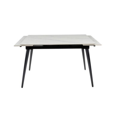 Išskleidžiamas valgomojo stalas REEF 120-180x80 cm, matinis baltas marmuras 2 Išskleidžiamas valgomojo stalas REEF 120-180x80 cm, matinis baltas marmuras 2