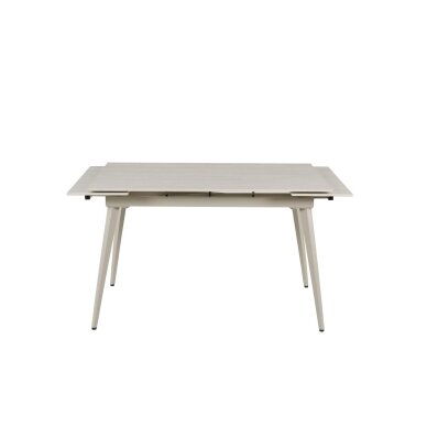 Išskleidžiamas valgomojo stalas REEF 120-180x80 cm, matinis šviesus travertinas, pilkos kojos 2 Išskleidžiamas valgomojo stalas REEF 120-180x80 cm, matinis šviesus travertinas, pilkos kojos 2