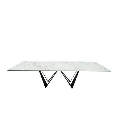 Išskleidžiamas valgomojo stalas ROMA 200-300x100 cm, balta 4 Išskleidžiamas valgomojo stalas ROMA 200-300x100 cm, balta 4