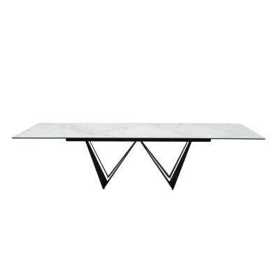 Išskleidžiamas valgomojo stalas ROMA 200-300x100 cm, balta 5 Išskleidžiamas valgomojo stalas ROMA 200-300x100 cm, balta 5