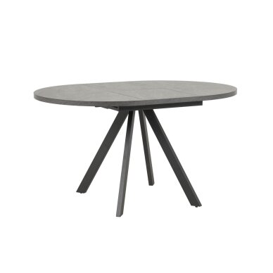 Išskleidžiamas valgomojo stalas RONDO 100-140x100 cm, juoda 1 Išskleidžiamas valgomojo stalas RONDO 100-140x100 cm, juoda 1