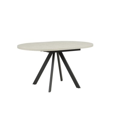 Išskleidžiamas valgomojo stalas RONDO 100-140x100 cm, pilka 2 Išskleidžiamas valgomojo stalas RONDO 100-140x100 cm, pilka 2