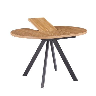 Išskleidžiamas valgomojo stalas RONDO 90-120x90 cm, ąžuolas 2 Išskleidžiamas valgomojo stalas RONDO 90-120x90 cm, ąžuolas 2
