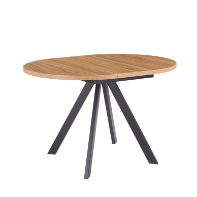 Išskleidžiamas valgomojo stalas RONDO 90-120x90 cm, ąžuolas 4 Išskleidžiamas valgomojo stalas RONDO 90-120x90 cm, ąžuolas 4