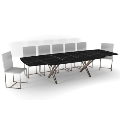 Išskleidžiamas valgomojo stalas SHINE 158-248x100 cm, blizgi Bianco 3 Išskleidžiamas valgomojo stalas SHINE 158-248x100 cm, blizgi Bianco 3
